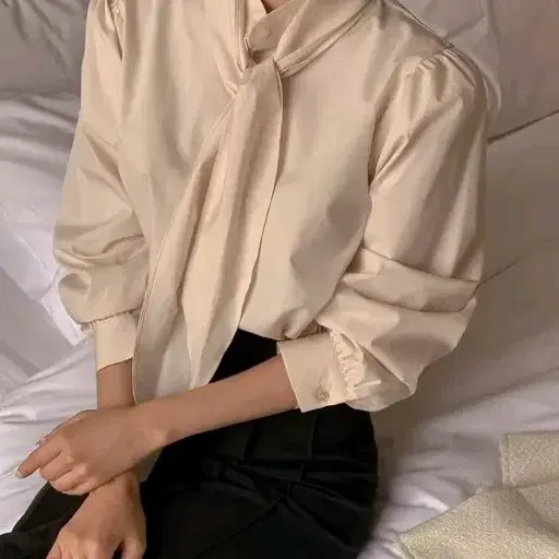 결혼식 블라우스 가을 블라우스 달리호텔 타이리본 블라우스
