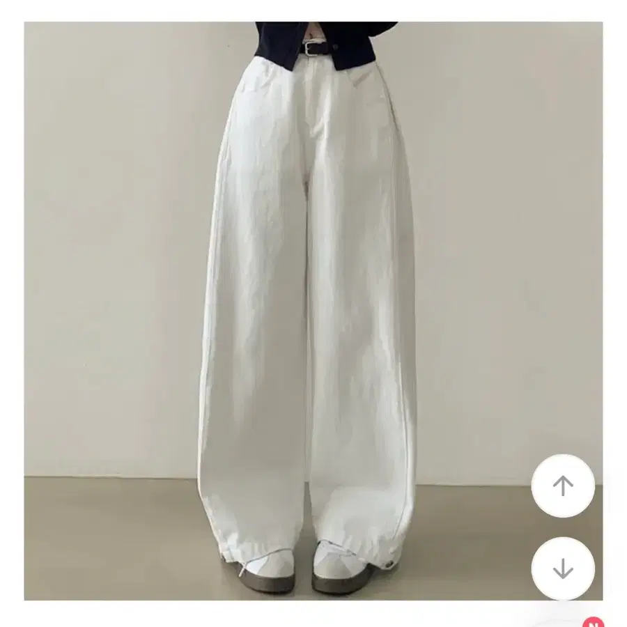 에이블리 블리즈 핀턱 와이드 롱팬츠