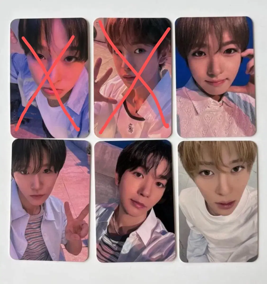 엔시티 위시 카전회 특전 분철 포카 양도교환 시온리쿠유우시재희료사쿠야