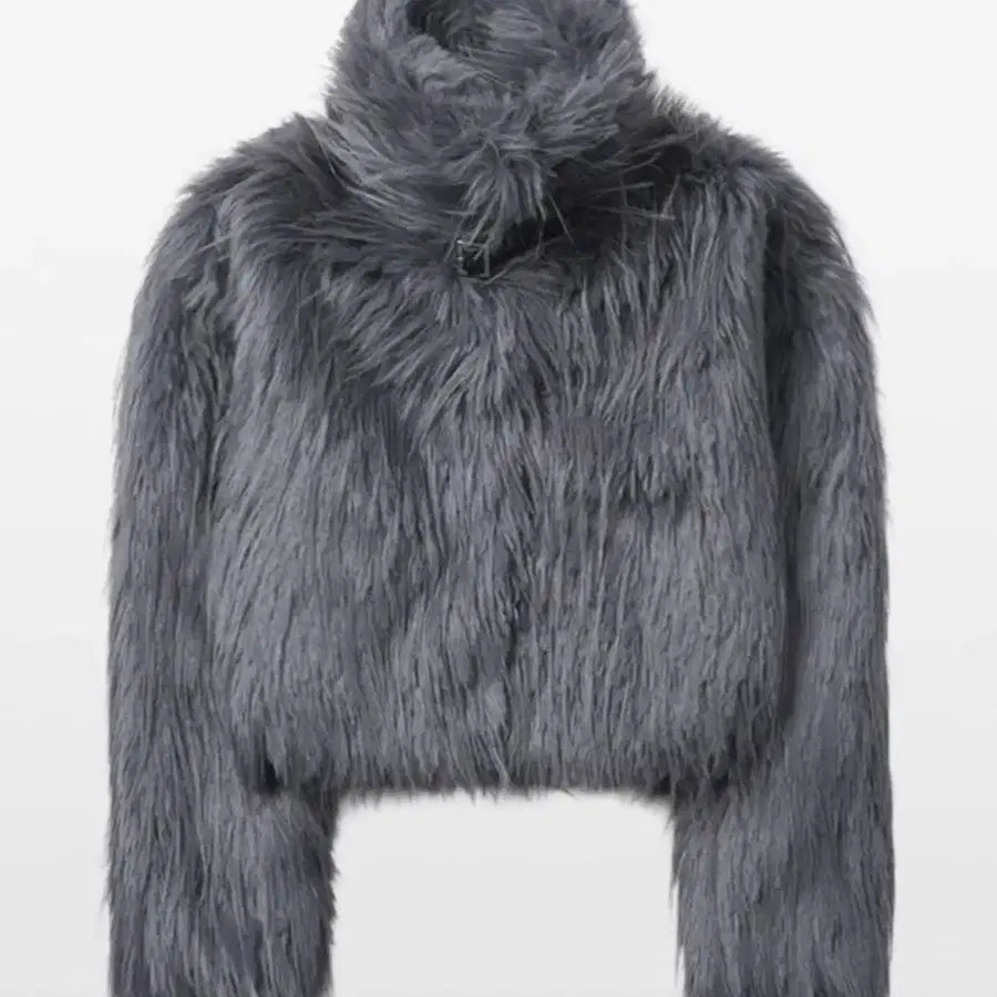 킴즈서울 퍼자켓 fluffy long hair fur jacket
