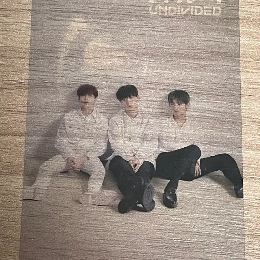 워너원 UNDIVIDED LEAN ON ME 포토카드