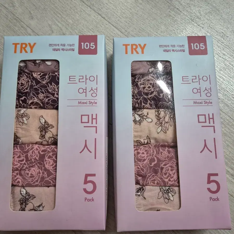 트라이 여성 맥시 팬티 105 5매입