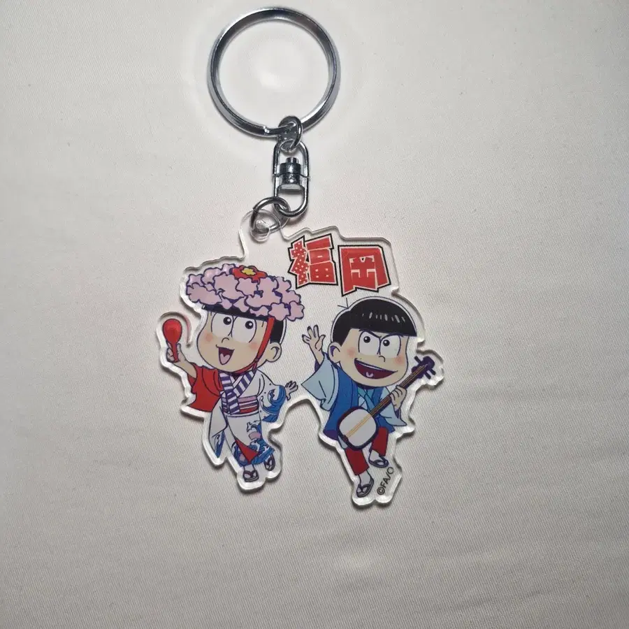 목재마츠 아크릴 키링