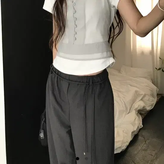Hereb4 레이어드 버튼 뷔스티에
