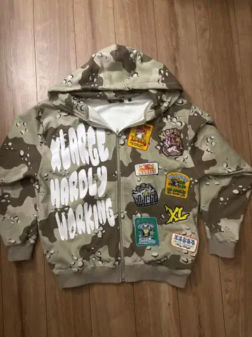 XLARGE 카모플라쥬 집업 후드티 L