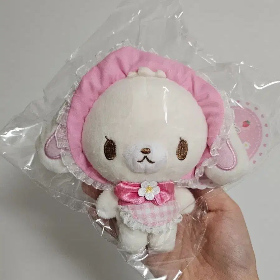 산리오 스핀즈 슈가바니즈 시로우사 마스코트 인형 키링