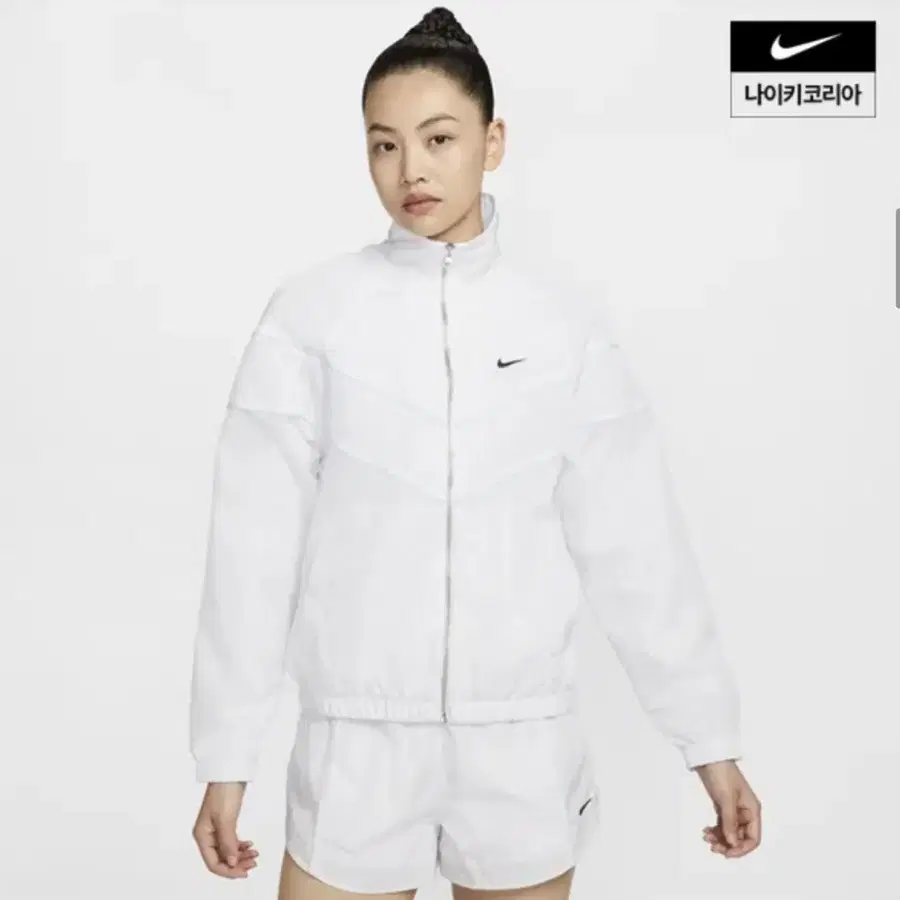 [실사있음]나이키 바람막이 자켓 화이트 윈드러너