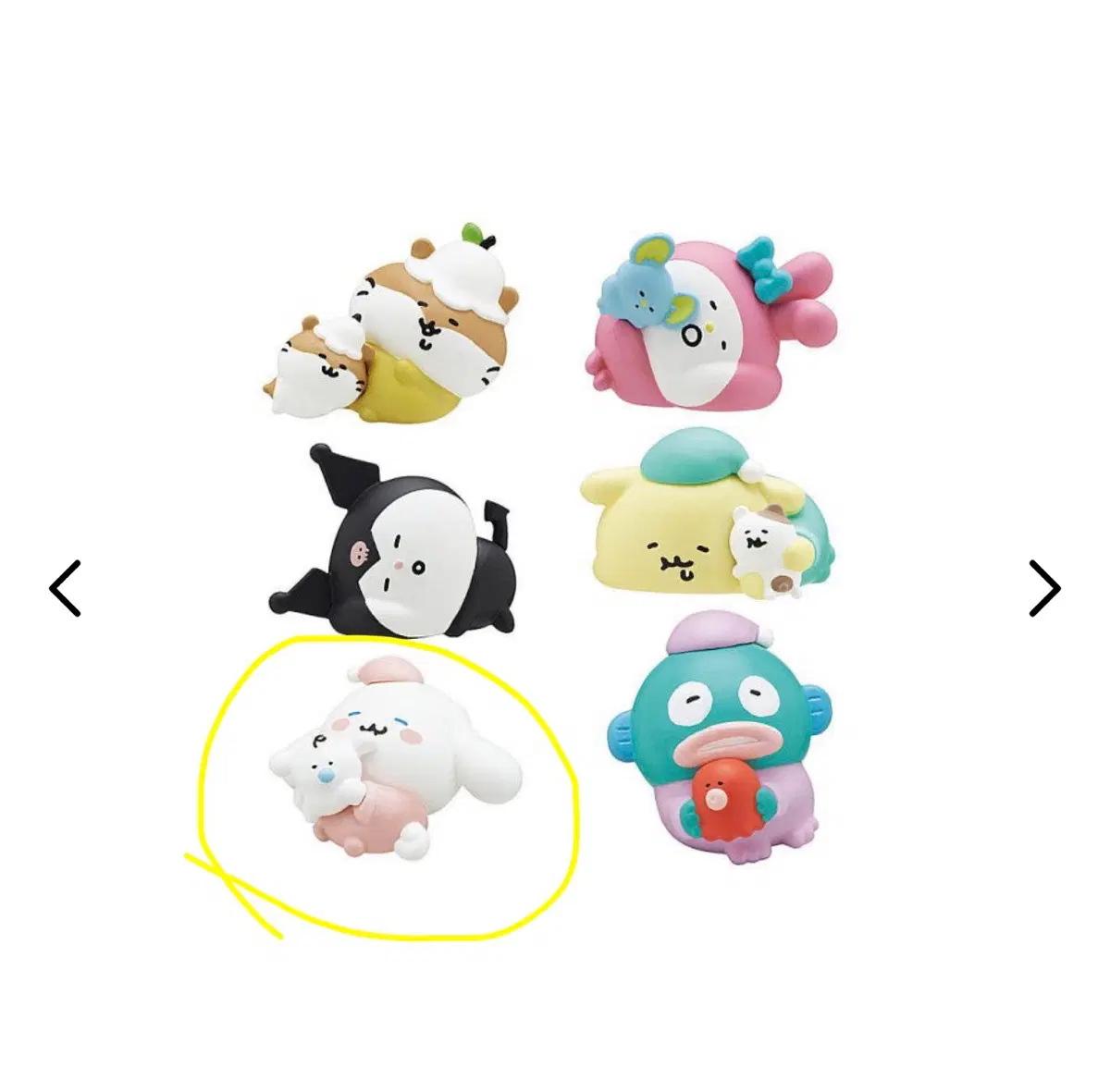 산리오x나가노 콜라보 졸려요 가챠 시나모롤