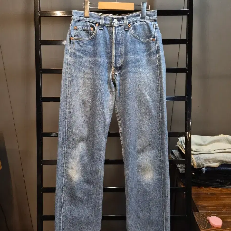 [W29] 리바이스 LEVI'S 501 미국생산 빈티지 컷팅 스트레이트 데님 청바지 7.9