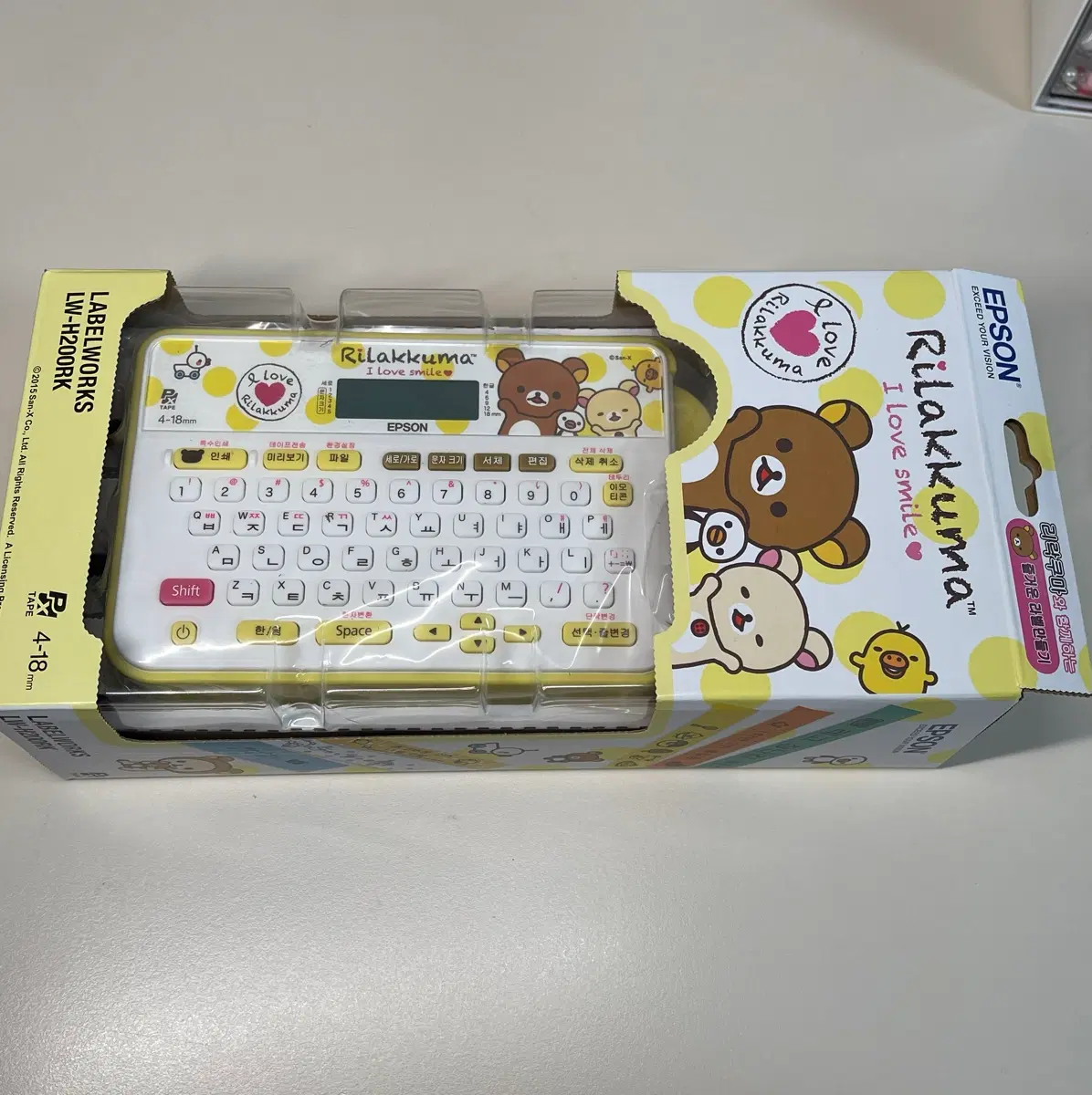 (미개봉)엡손 리락쿠마 라벨기