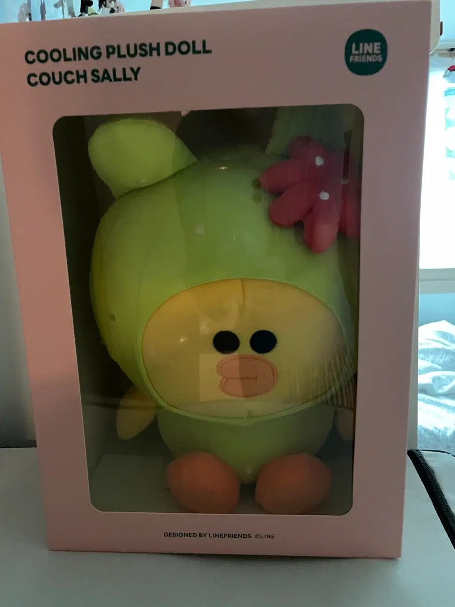 라인프렌즈 선인장 냉감 샐리 인형 새상품