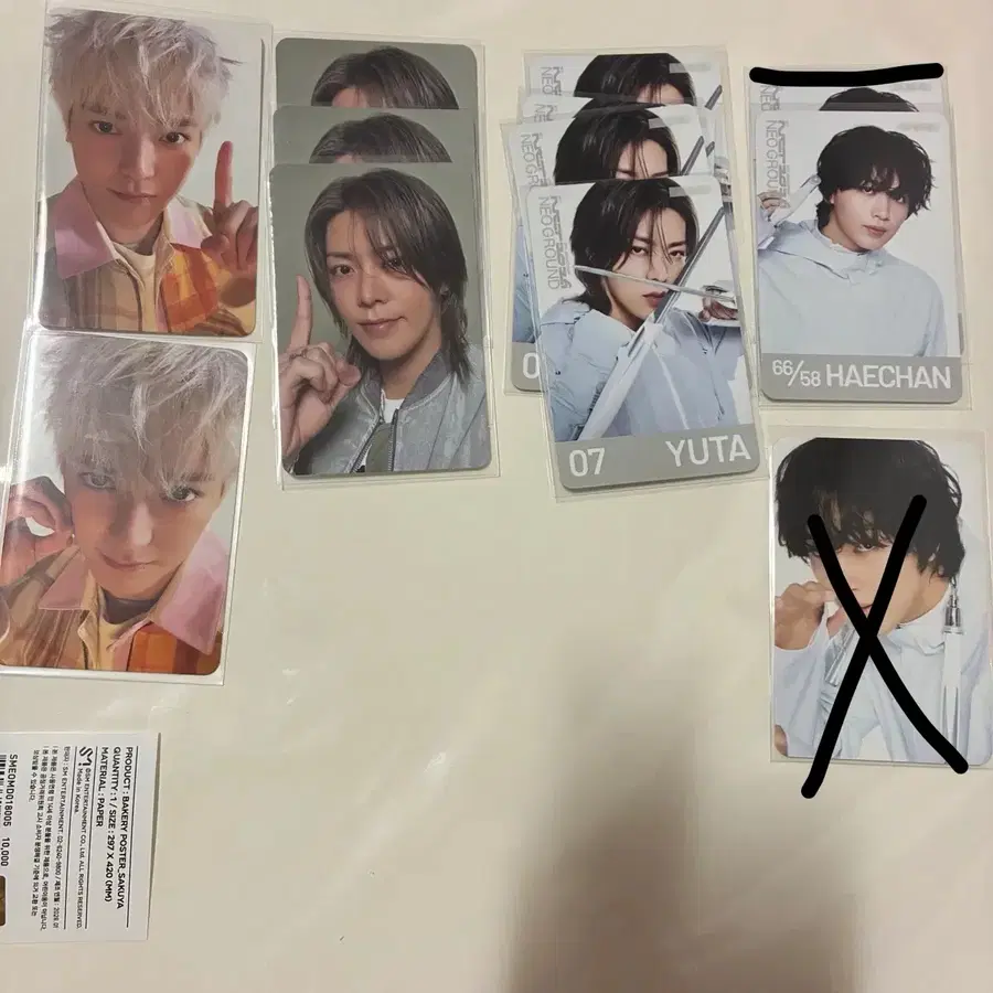 nct127 엔시티10주년팝업 포카 포토카드 네오그라운드 해찬 태용 유타 교환