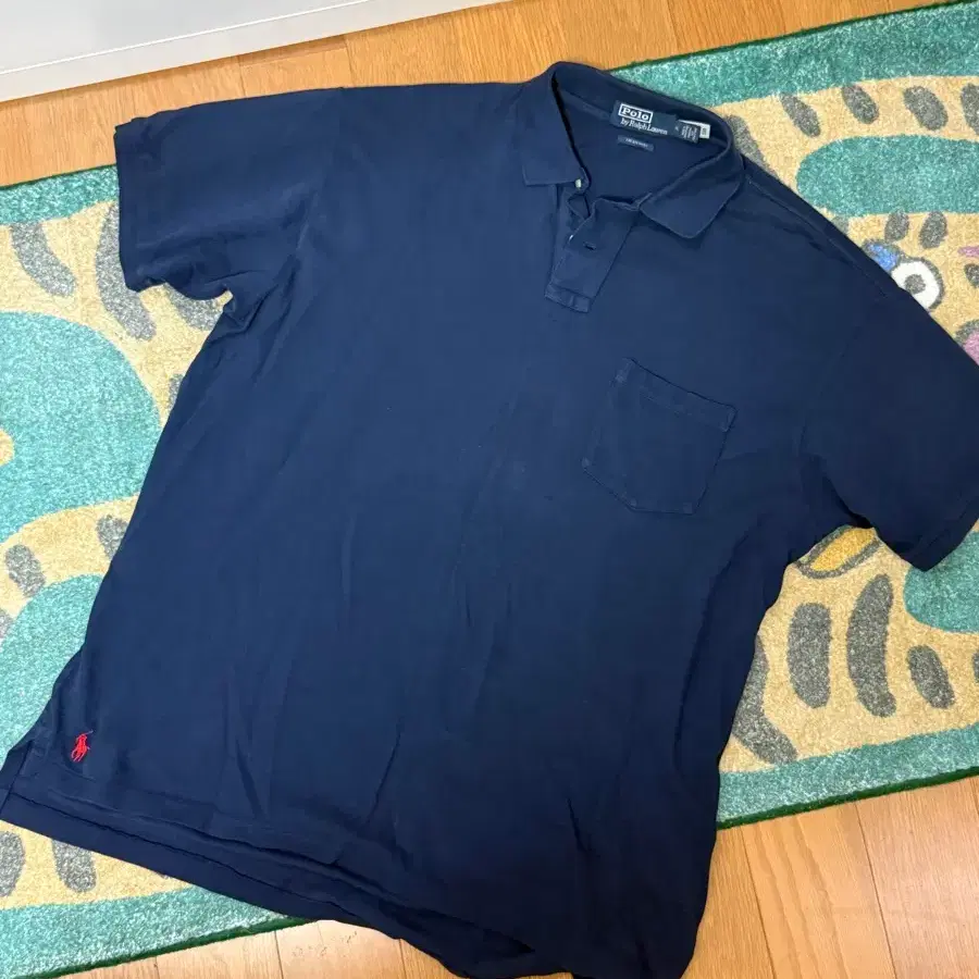 [M] 폴로 랄프로렌 네이비 반팔 카라티 폴로티 The Big Shirt
