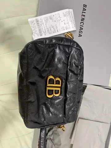 발렌시아가 모나코 카메라백 블랙 금장