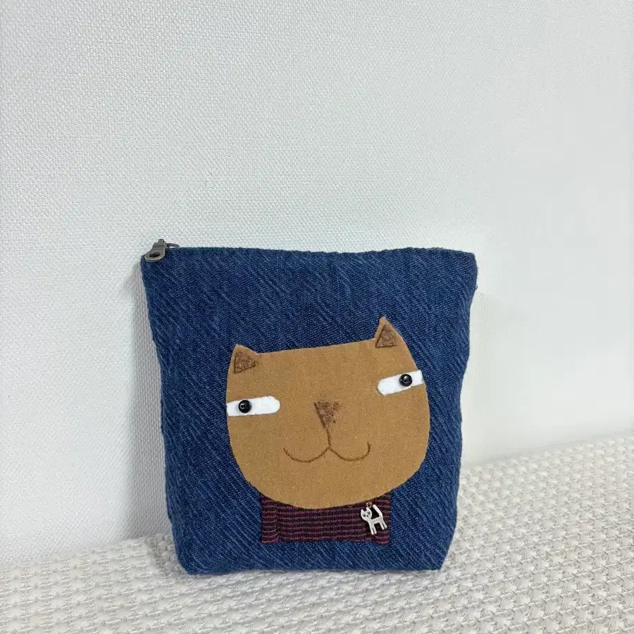 퀼트 냥이 파우치