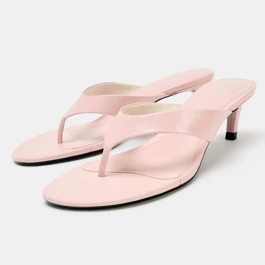 ZARA 자라 레더 힐 샌들 핑크, 자라 쪼리 힐
