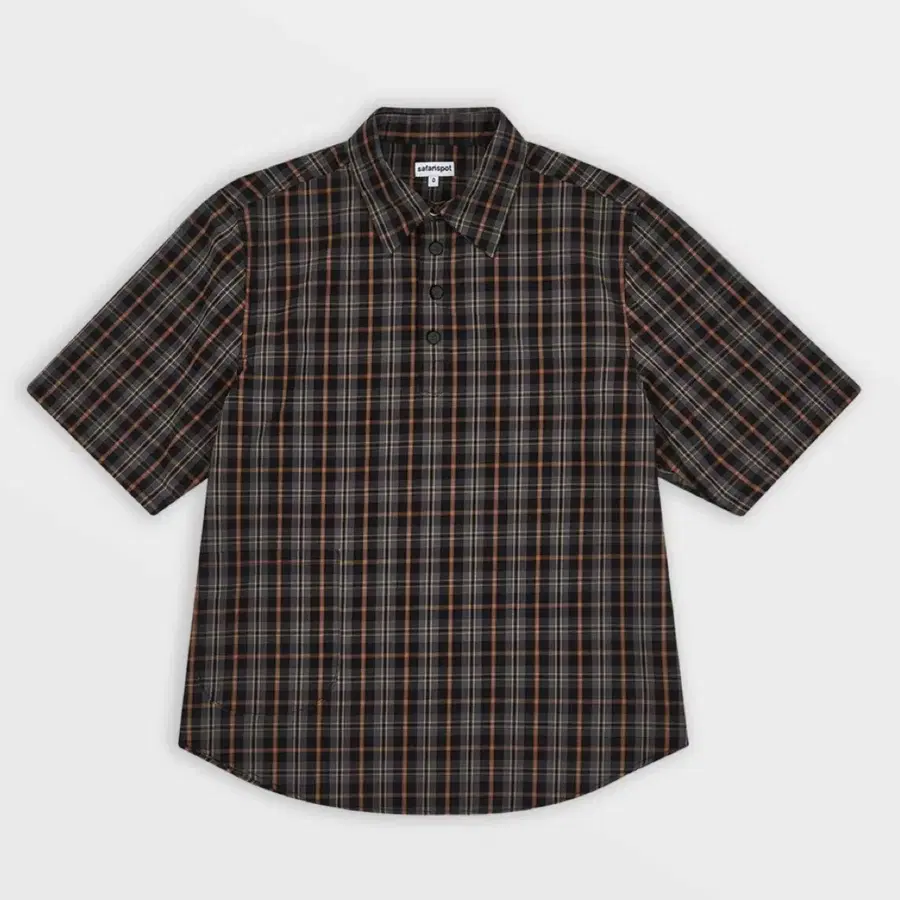 사파리스팟 체크셔츠 Pocket Check Half Shirts (Brown)