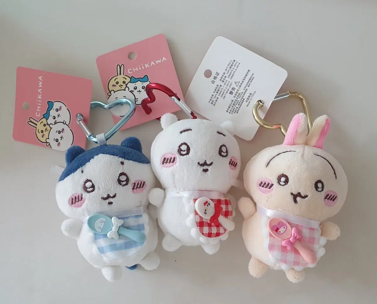 일괄)치이카와 하치와레 우사기 인형 키링 3종 세트