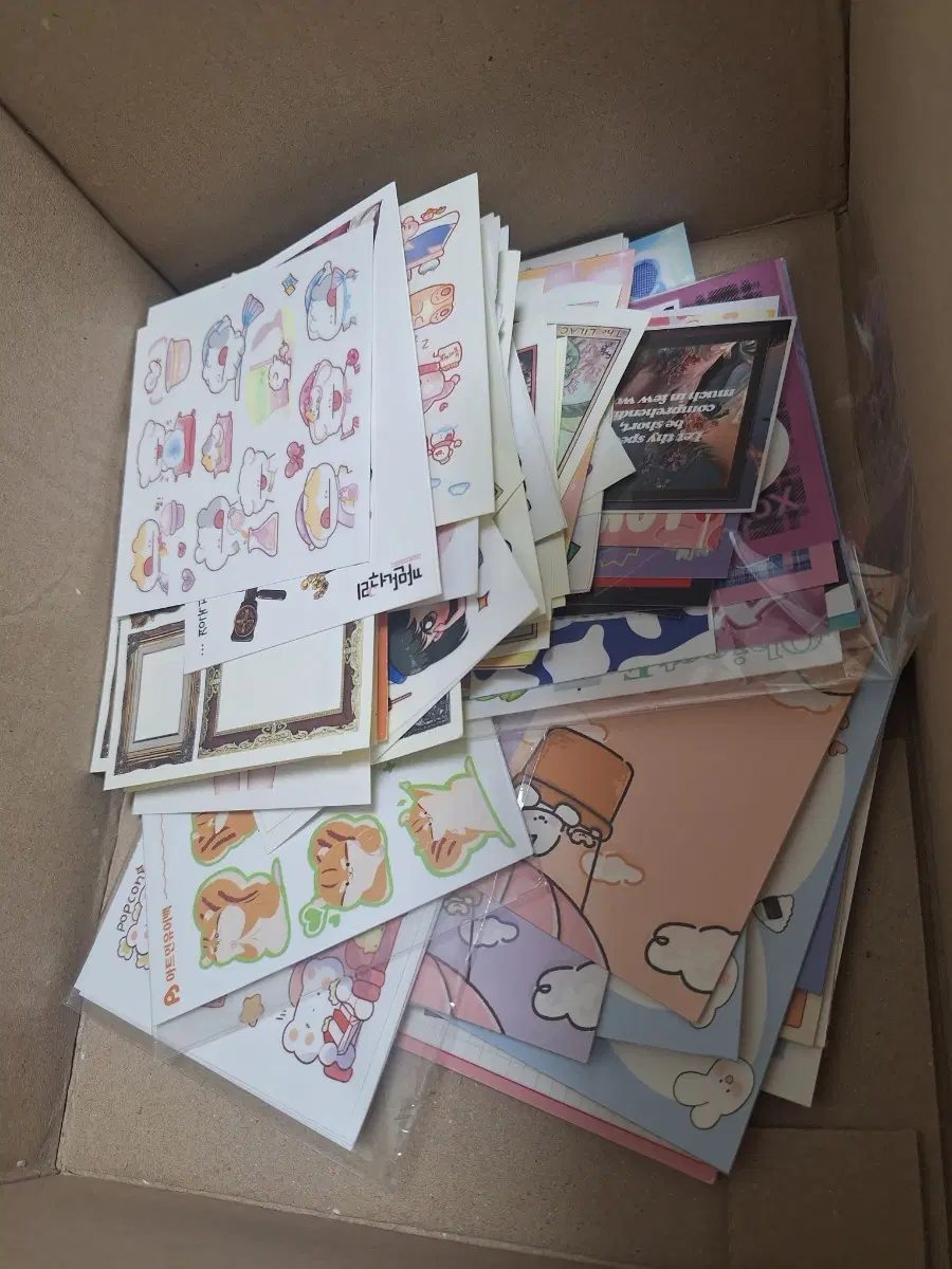 인쇄소 스티커 인스 200장 떡메 처분 반택포5천원