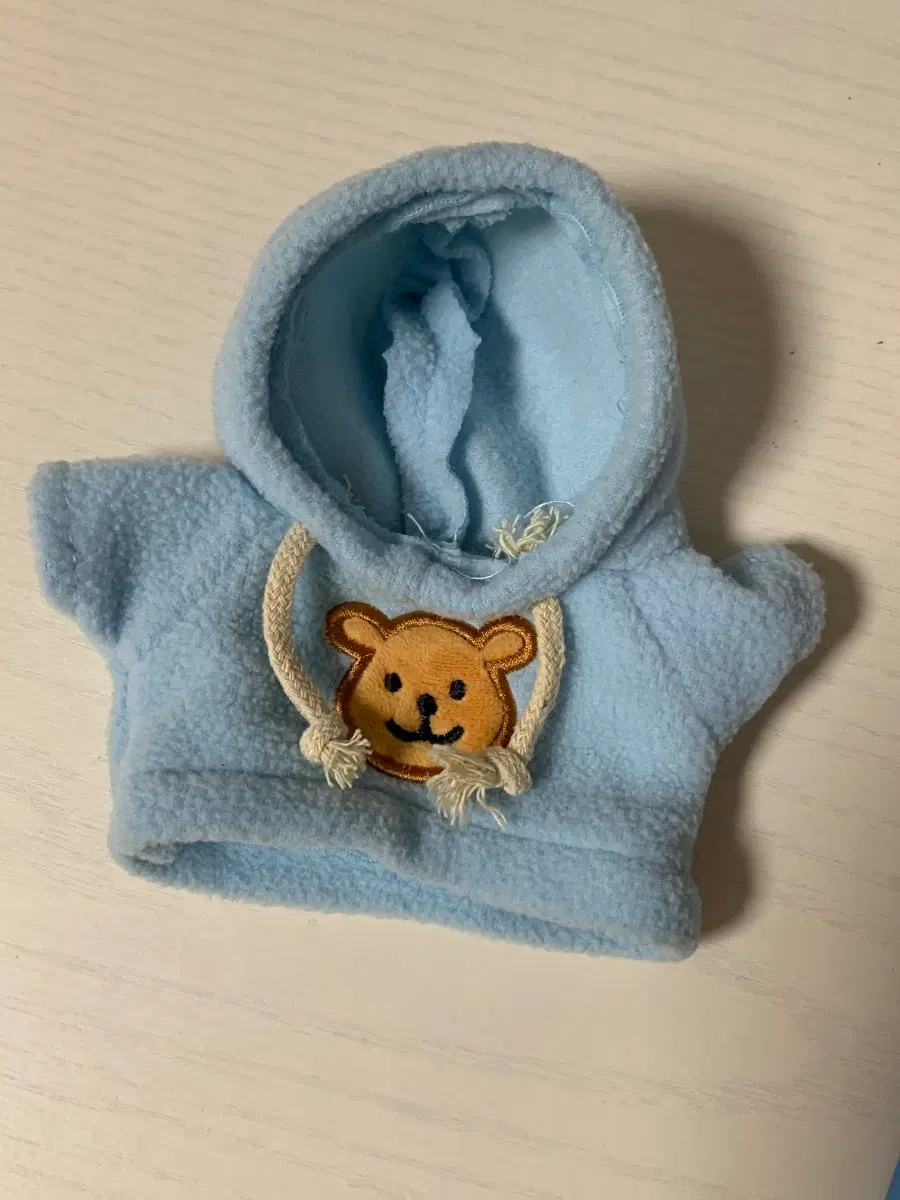 15cm 20cm 인형옷 곰돌이 파란색 후드티