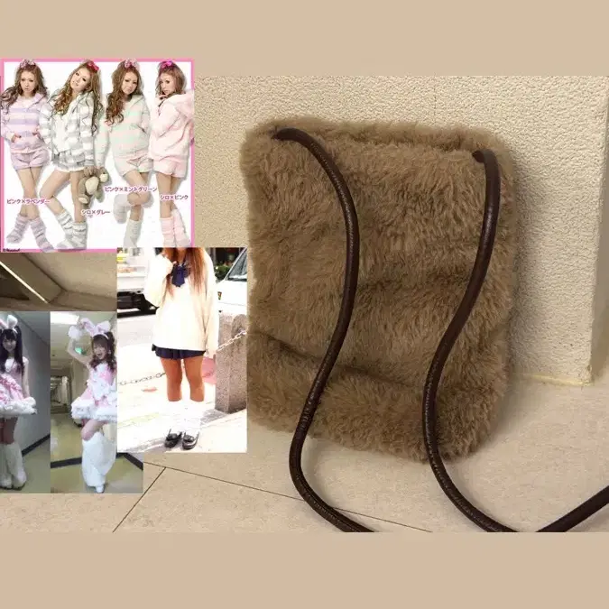 클러치 백 헤어리 백 오네갸루/ 코갸루 / 히메갸루