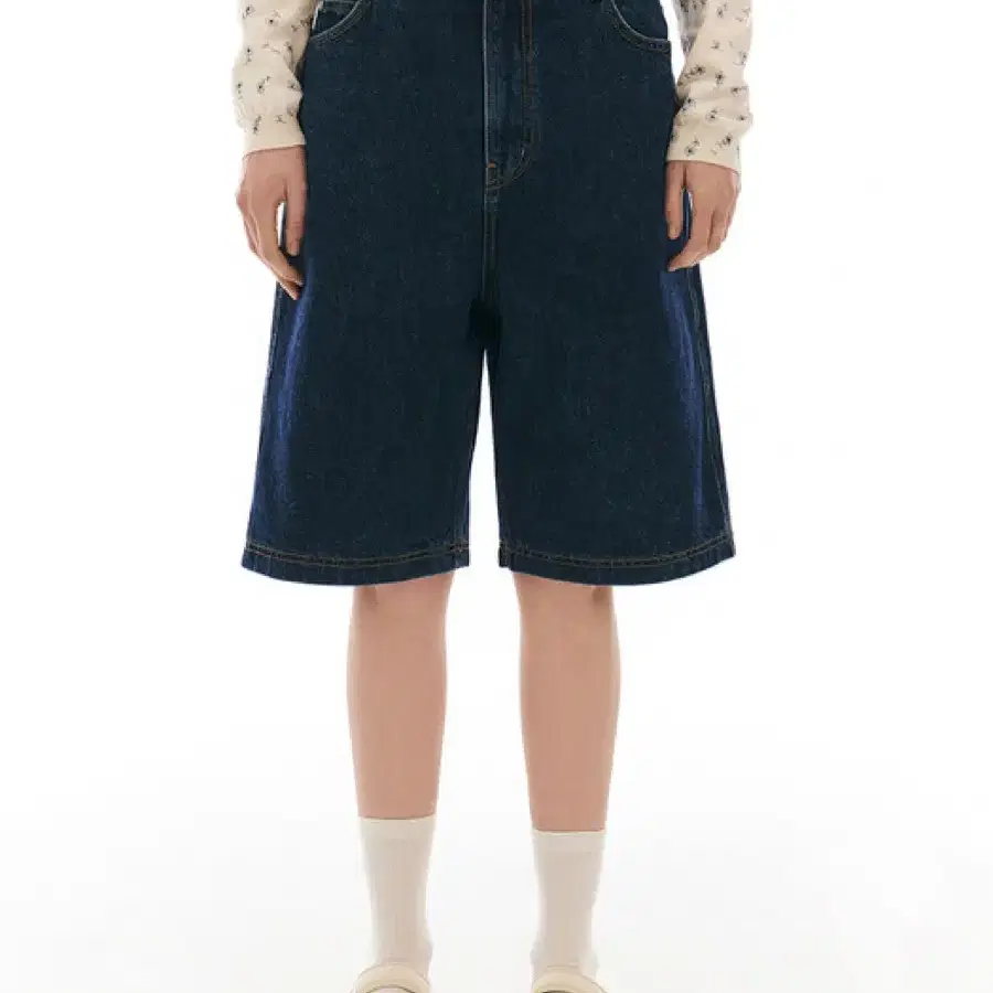 그로브 RIA DENIM PANTS BLUE 데님 쇼츠 반바지 청바지 M