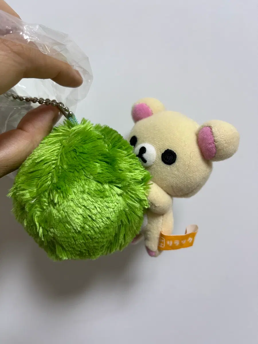 (새상품) 산엑스 코리락쿠마 마리모 키링 인형 리락쿠마