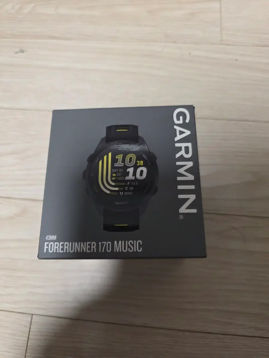 [새상품] 가민 포러너 170 뮤직 러닝 GPS 블랙/옐로우