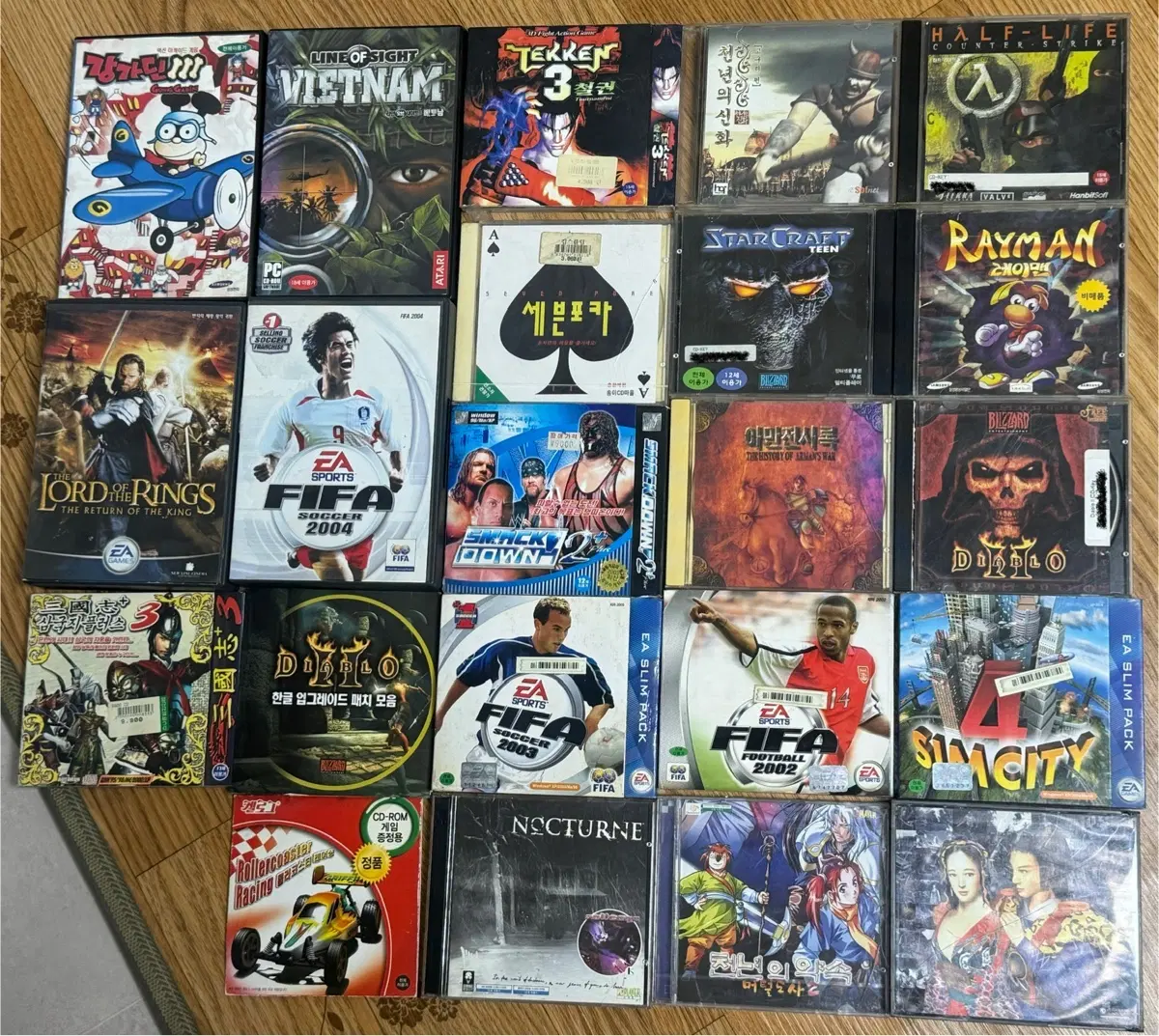 국내 정발 고전 PC게임 정품 CD 일괄/개별 판매 레이맨 카운터스트라이크 디아블로2 스타크래프트 외