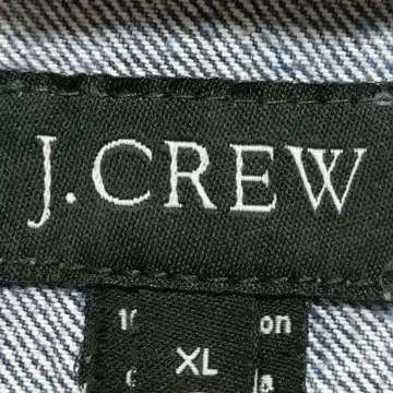 00'S J.CREW 데님 자켓 데미지 가공 빅 실루엣