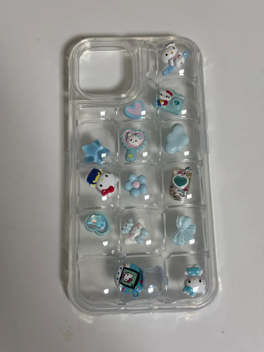 아이폰15(일반) 산리오 키티 포코포코 케이스 폰꾸 DIY