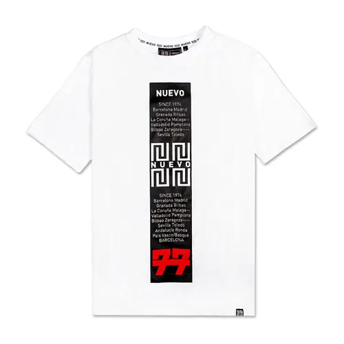 [새상품] 티셔츠 M사이즈 [NUEVO] *T-SHIRTS NST-544 WHITE