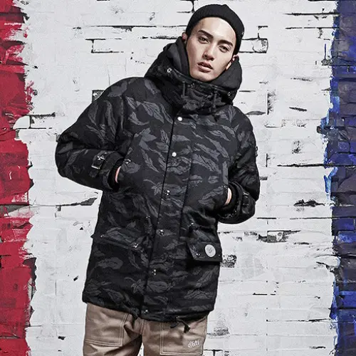 [새상품] M사이즈 [ROMANTIC CROWN] ROUGHMAN DUCK DOWN PARKA_BLK