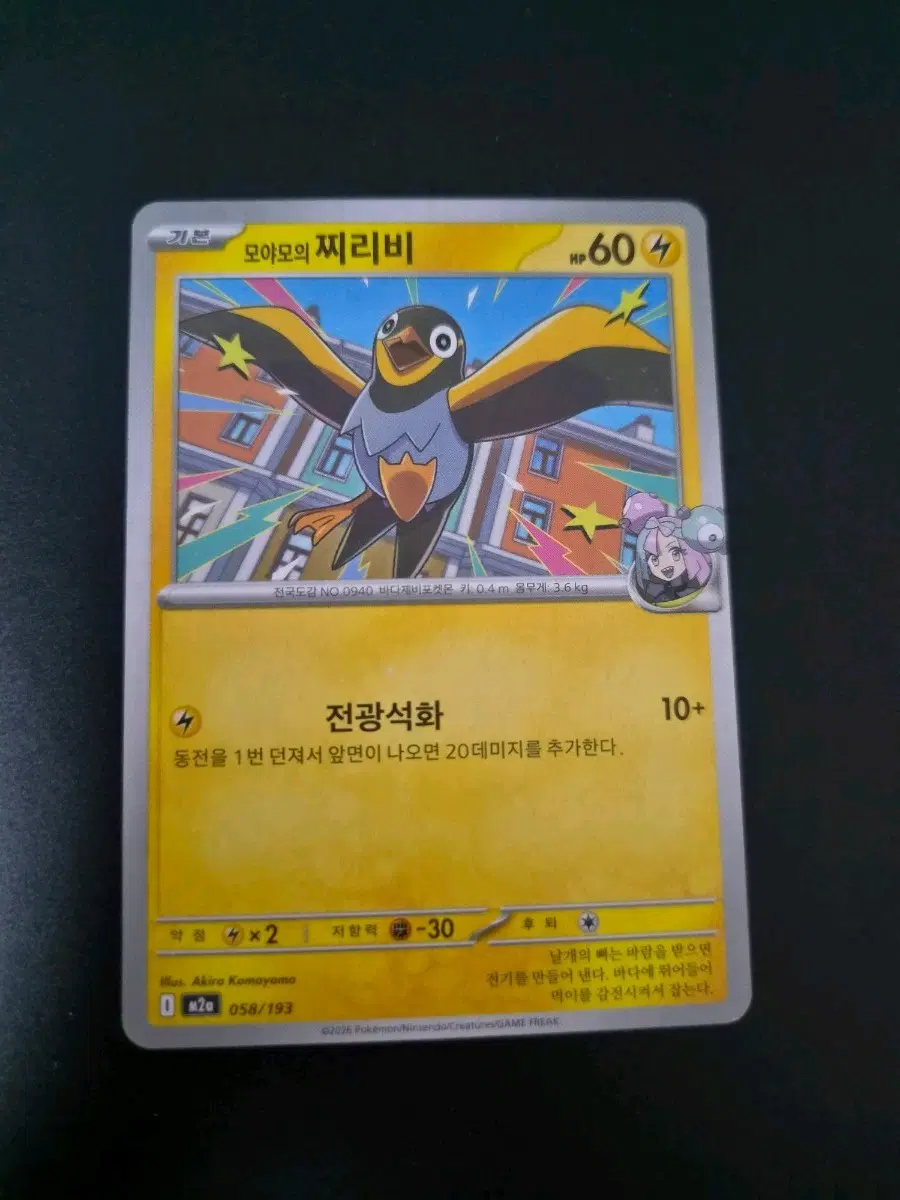포켓몬 카드 모야모의 찌리비