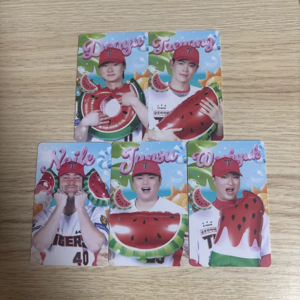 기아타이거즈 수박 포카 <한재승> 구해요