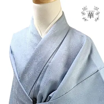 370 기모노 워셔블 기모노 이로무지 화학 섬유 스카이블루 보타니컬 인기 컬러
