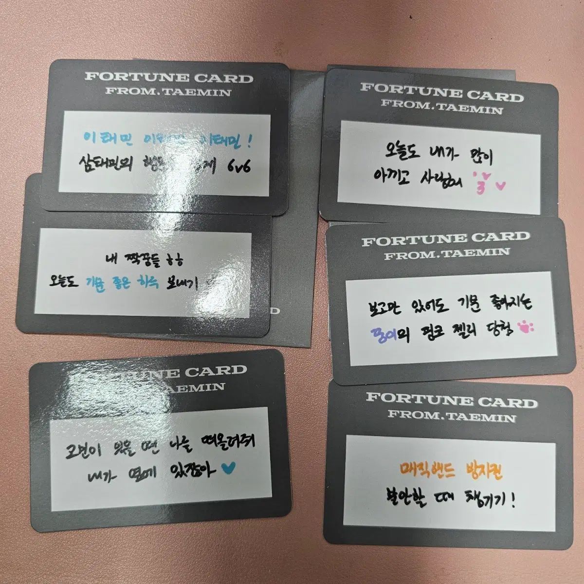 TAEMIN 태민 리액트 포츈 스크래치카드 RE:ACT 포카 팬미팅 포카