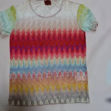 MISSONI 미쏘니 반팔 니트 멀티 컬러