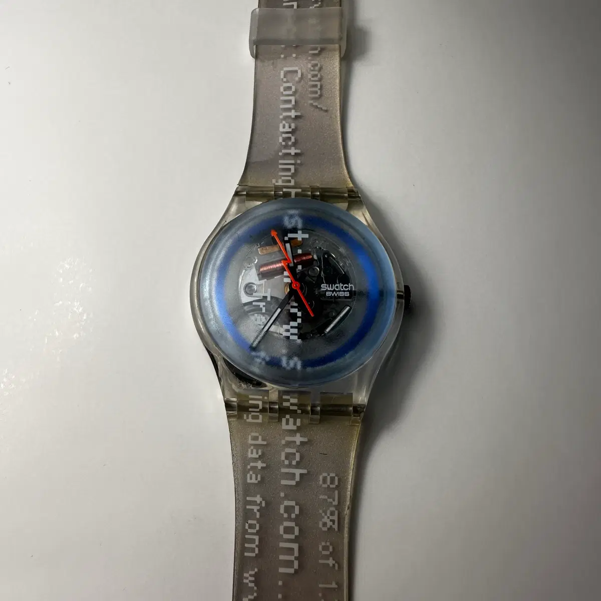 빈티지 스와치 Swatch WEB SITE GM138 투명 시스루 Y2K