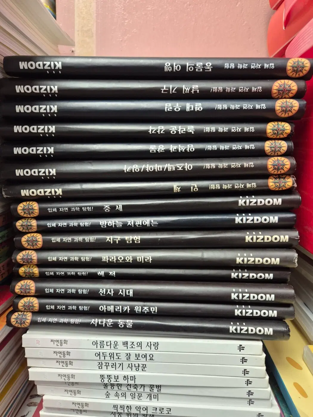 대발견 입체자연과학탐험 KIZDOM(키즈돔) 15권 세트 어린이책 중고책