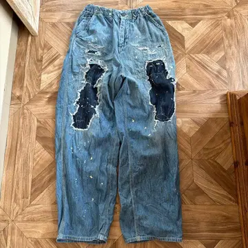 DENIM DUNGAREE 릴랙싱 무드 팬츠 오버 사이즈02