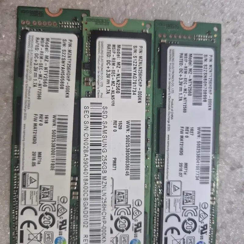 삼성전자 SSD 256GB M.2 판매합니다