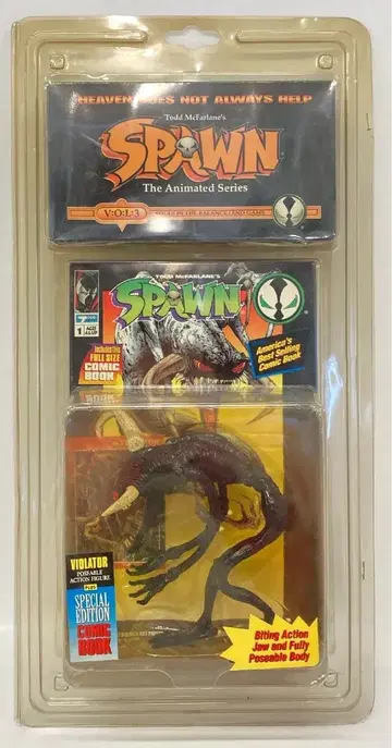 TODD TOYS DELUXE EDITION / ULTRA ACTION FIGURES BLACK VIOLATOR (비디오 포함)