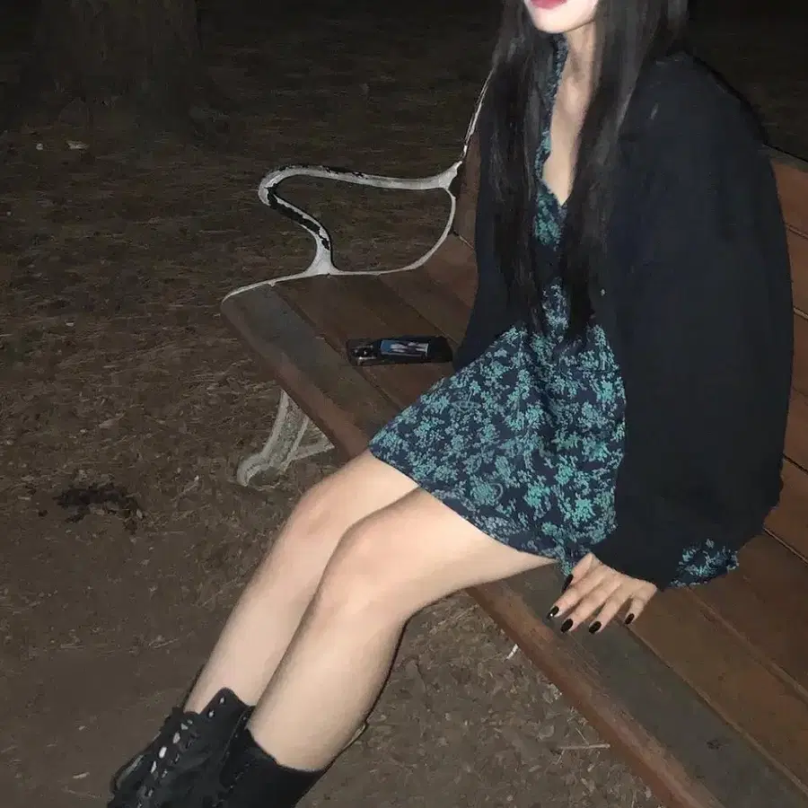 Moso 브이넥 원피스