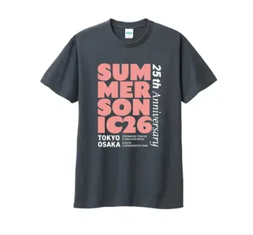 서머소닉 2026 티셔츠 블랙 XL 서머소닉