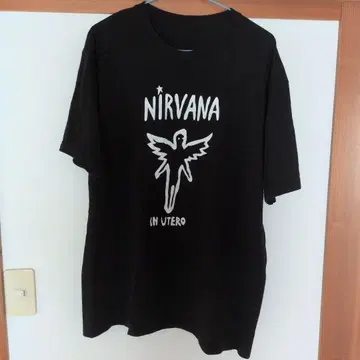 NIRVANA IN UTERO 티셔츠 블랙 XL