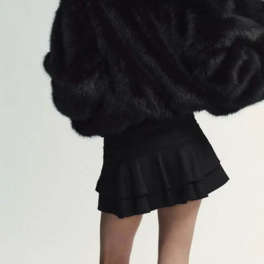 ZARA 자라 러플 스커트 팬츠 블랙 8338/514/800