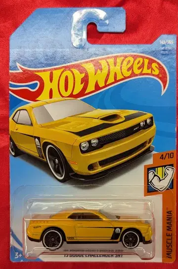 MATTEL MUSCLE MANIA 4/10 HOTWHEELS '15 DODGE CHALLENGER SRT 옐로우 143/365
