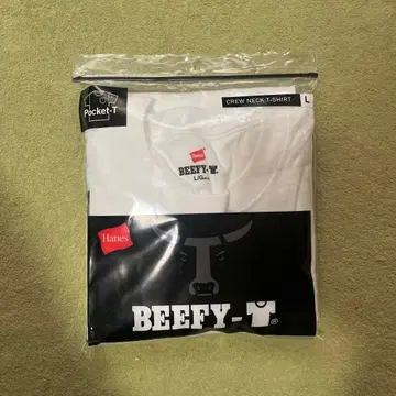 Hanes BEEFY-T 포켓 티셔츠 화이트 L