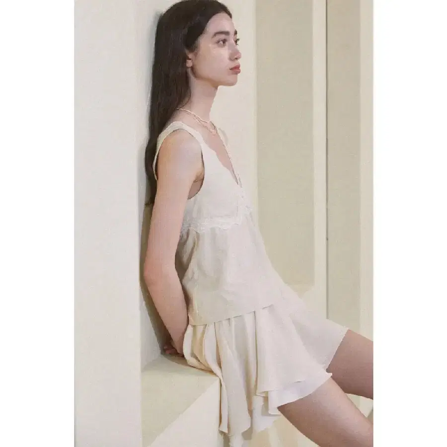 큐피도 레이스 탑 Jules lace top ivory